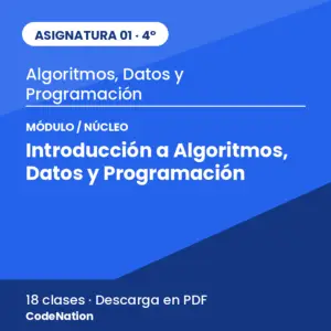 01 · Núcleo 1 — Introducción a Algoritmos, Datos y Programación