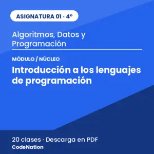 01 · Núcleo 4 — Introducción a los Lenguajes de Programación