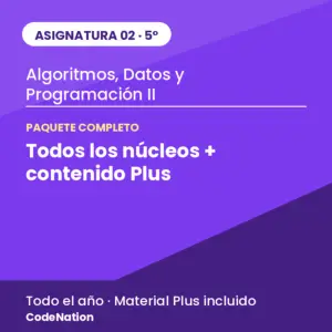 02 · Paquete completo — Algoritmos, Datos y Programación 2 (5° año)