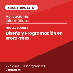 04 · Núcleo 3 — Diseño y Programación en WordPress